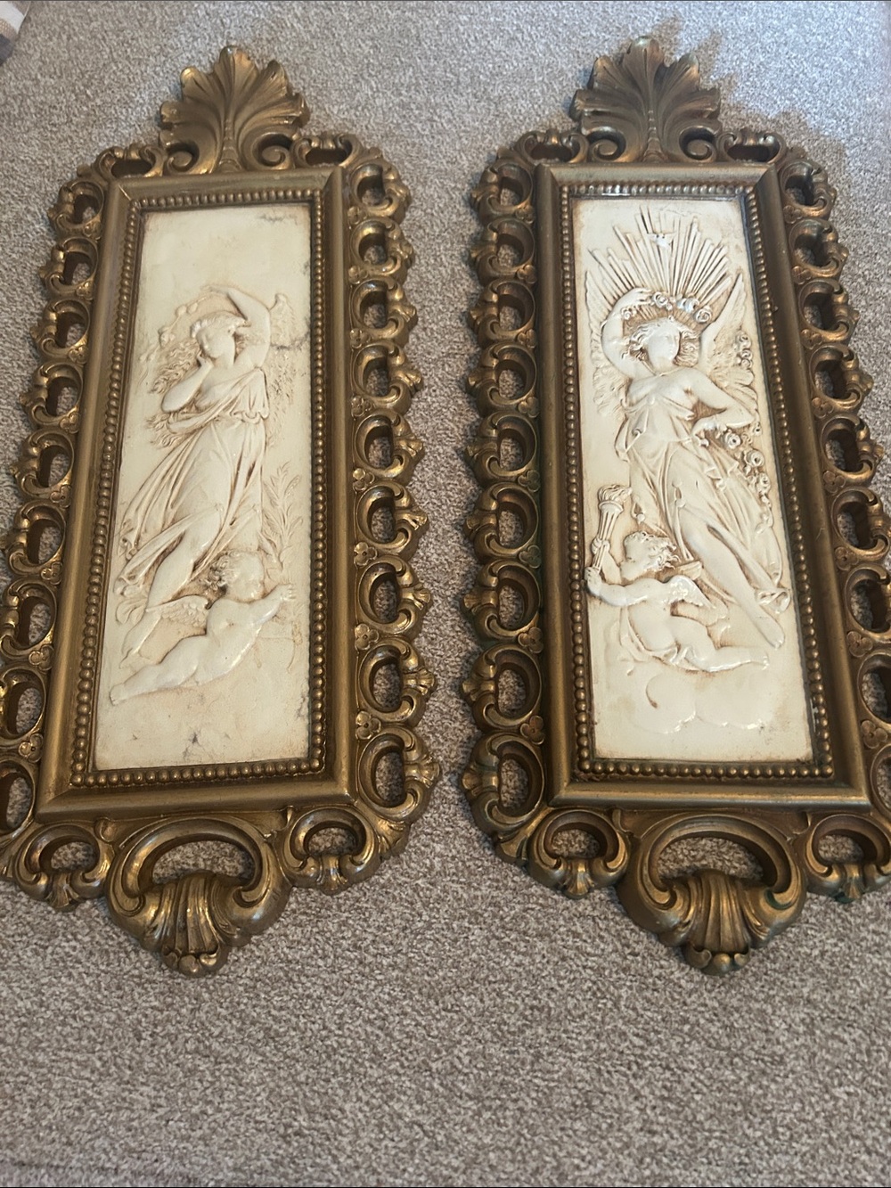 Vintage 1978 Home Interior wall decor set of 2